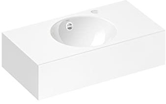 Alape˘ Waschtisch 60 cm x 16 cm x 32,5cm, rechteckig, weiß, mit Überlauf
