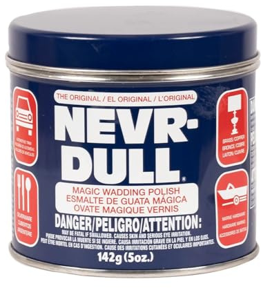 NEVR DULL Polierwatte für Chrom, Alu, Messing und andere Metalle 142 g