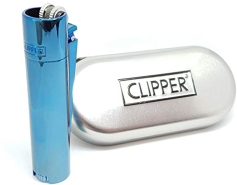 Clipper® Feuerzeuge - Deep Blue Metall - Dunkel blau - Metall Feuerzeug