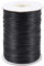 Rotolo di filo di poliestere cerato da 1 mm da 200 metri/rotolo, per gioielli fai da te, collane, bracciali, artigianato, colore: nero