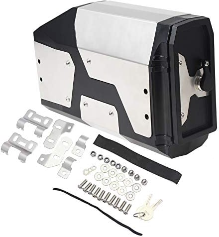 GIDIBII Motorrad Werkzeugkasten Linke Seitenhalterung Edelstahl Werkzeug Boxen Kompatibel mit BMW R1250GS R1200GS LC ADV. F850GS F750GS