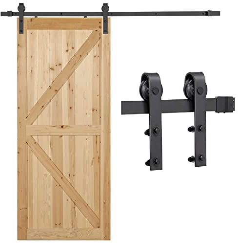 Costoffs 6.6Ft Barn Door Hardware Set Sliding Track Kit Fits Door Panel Maximum Width 40 for Indoor/Outdoor