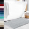 Floordirekt Badematte Sky Soft | Eckig & Rund | Badezimmerteppich | Extra flauschig | rutschfest & Schnell trocknend | Viele Farben & Größen (80 x 150 cm, Silbergrau)
