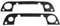 VHEUHZ Front 1 pair gasket cover handle out door compatible with BMW e36 coupe 3 5 7 Series