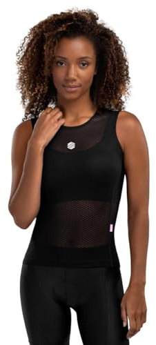 SIROKO - Ärmelloses Fahrradbaselayer für Damen Landscape - 2XS-XS - Schwarz