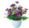 HXSCOO Teerose im europäischen Stil, künstlicher Blumentopf, Bonsai, Hausgarten, Tisch, Raumdekoration, Simulation, grüne Blätter, Pflanze, Topfblume (Color : Lila)