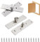 OHYER 2 Pezzi Cerniera Nascosta Girevole Cerniere a Perno a Scomparsa Cerniera a Perno Girevole in Acciaio Inossidabile Cerniere per Porte Inox con Viti per Porta Finestre e Armadi (Neutral Shaft)