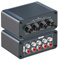Tendak Mini Mezclador de Audio Estéreo Pasivo de 4 Canales RCA 4 en 1 Salida RCA L/R Mezclador de Audio con Controles de Volumen Separados para Instrumentos Mixtos, Ordenadores, Reproductores de CD