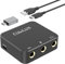 Cubilux HLMS-C5 USB-zu-6,35mm Audio-Adapter für Aufnahme, Mono-Mikrofon, Stereo-Line-In, Kopfhörerausgang, USB A für PC, Laptop, MacBook – ideal für Podcasting und Streaming. Nur für Computer.