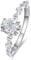 Yaresul Oval Ringe Frauen Damen Ringe Silber 925 Zirkonia Ringe Verlobungsring damen Hochzeit Versprechen Ring Größe 54.4(17.3)
