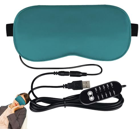 Generic Ojos hinchados – Máscara de ojos calentada, almohadilla eléctrica para calentar los ojos secos | Compresa eléctrica USB para ojos secos, máscara de ojos climatizada de temporada, compresa de