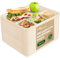 HAAGO 200 Compartment Plates - Sugarcane Bagasse 5 Compartment Food Trays, 21x26cm - Biodegradable & Home Compostable - Perfect Party Plate for Outdoor Events & Schools Disposable Plates for Hot Food