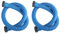 Swimming Pool Hose, 2pcs PE Material Durable Leak Proof Pool Pump Replacement, 1.5 Diameter for Intex Filter Pumps Sand Pump Systems (Blue)