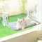 CATISM Cat Window Hammock Foldable - 52×30cm Reinforced Cat Bed with Suction Cup, Sturdy Window Perch for Glass Windows and Interior Walls (Gray)