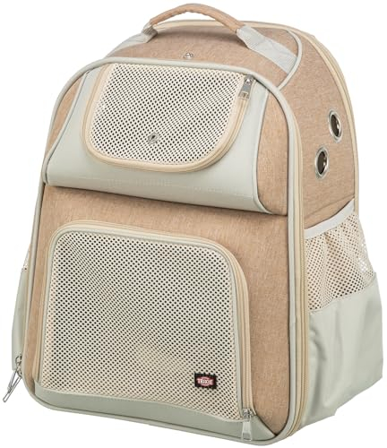 TRIXIE Hunde-Rucksack Willow - Hunderucksack bis 7kg - Rucksack für Hunde, integrierte Kurzleine und gepolsterte Rückenpartie für hohen 28831