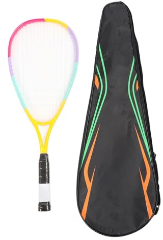 23in Squash Racket, Lightweight Squash Racquet, Large Racquet Face Shock Absorption Training Squash Racquet for Kids Beginners