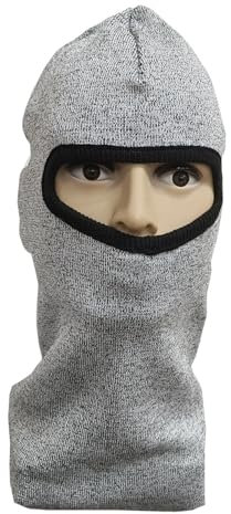 Guantes de trabajo resistentes a cortes Casco anticortes de nivel 5 Casco anticortes con capucha elástica y protector de cuello for entrenamiento de campo Protección de seguridad Operación antidesliza