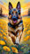ARTGOTO Peinture par Numero Adulte Grand Format,40x70cm Peinture par Numéro Adulte Animaux Chien A,Paint by Numbers for Adults pour Décoration Murale(Sans Cadre)