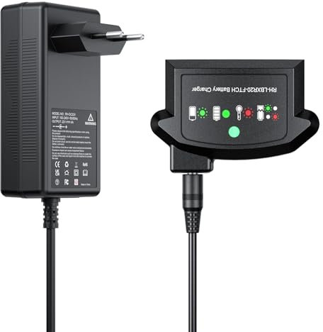 18V Ladegerät für Black und Decker Akku BL2018 BL2018-XJ BL1518 LBXR20-OPE LBXR20 LB20 LBX20 LBX4020 LB2X4020 LBXR2020-OPE BL1514 LBXR16 18V/20V Lithium-Ionen-Ersatzakku