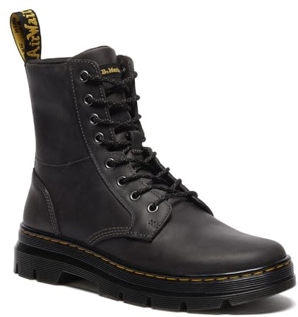 Dr. Martens Herren Combs Leather Gunmetal SaddlebackPlatform