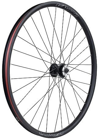 26/27,5/29 Zoll Fahrrad Laufradsatz – 14Gx32H Speichen mit ED-Messing-Nippeln – 100 mm vorne/135 mm hinten QR-Naben – 6-Bolzen Scheibenbremse kompatibel Release für 6-9-Gang-Fahrräder (vorne, 73,7 cm)