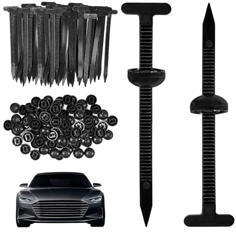 ​Klerbesh Serres Câbles Nylon, Fixations Auto-bloquantes Universelles et Réutilisables, pour Réparation Auto, Bricolage Maison, Jardinage, Électricité et Industrie (100 Pcs)