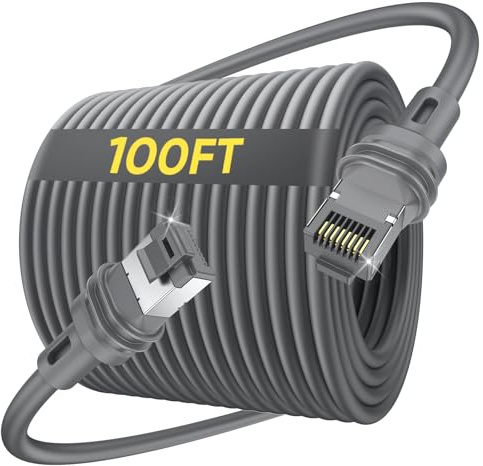 SUNGUY Câble Starlink Gen 3 de 100 pieds, rallonge de remplacement Starlink | Câble Starlink étanche pour kit Internet par satellite Standard Generation 3, Standard 4, 4X et V4
