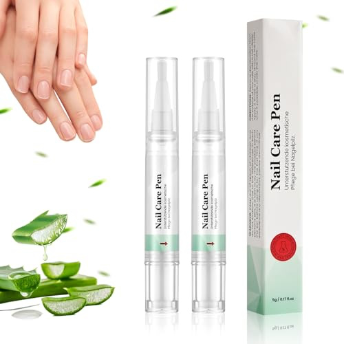 AUYAO Nail Care Pen, Lápiz Hongos Uñas, 2PCS 10g Cuidado | Lápiz Hongos, Uñas Dañadas, Hidrata, Endurece, Brillo, 2PCS