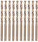 10pcs High Speed Steel HSS Twist Drill Bits 4mm /4.5mm/5.0mm/5.5mm Drilling Tool for Stainless Steel Iron Plate Wood Plastic Aluminum(5.5mm)