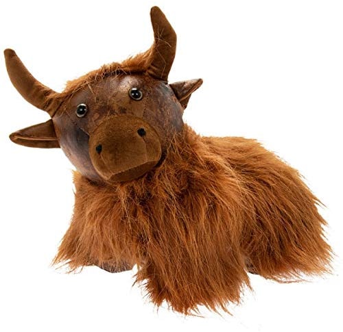 The Leonardo Collection LP46753 Highland Cow Design Doorstop | Brown Door Stop