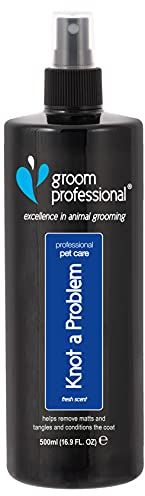 GROOM PROFESSIONAL Knot A Problem Entwirrungsspray für Hunde - Hunde-Entwirrungsspray für verfilztes Fell - Löst Knoten & Verfilzungen - Hilft, Verfilzungen zu Entfernen - Verleiht Glanz, 200ml