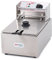 Ristoattrezzature Friggitrice Elettrica Singola Vasca, Professionale in Acciaio Inox - 6 Litri, Capacità Olio 4 Litri