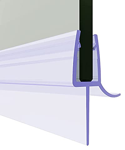SONNI Duschdichtung 80cm Ersatzdichtung Glasstärken Dichtung für 5mm, 6mm Gummidichtung Dusch dichtungslippe PVC Dichtung mit Wasserabweiser für Duschkabine