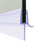 SONNI Duschdichtung 80cm Ersatzdichtung Glasstärken Dichtung für 5mm, 6mm Gummidichtung Dusch dichtungslippe PVC Dichtung mit Wasserabweiser für Duschkabine