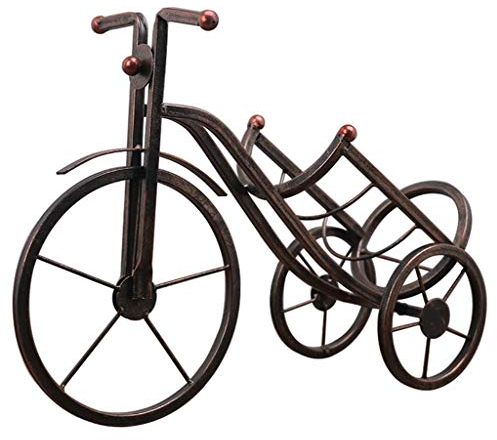 AAOCLO Weinregale Retro Fahrrad Weinständer Weingläser Tischdekoration Eisen Weinregal Metall Dekoration Wohnkultur Weinflaschenhalter