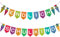 Oblique Unique® Endlich Schulkind Girlande Zuckertüten Wimpel mit Buchstaben Hänge Deko Banner für Schuleinführung Einschulung Schulanfang Dekoration Schule Jungs Mädchen bunt