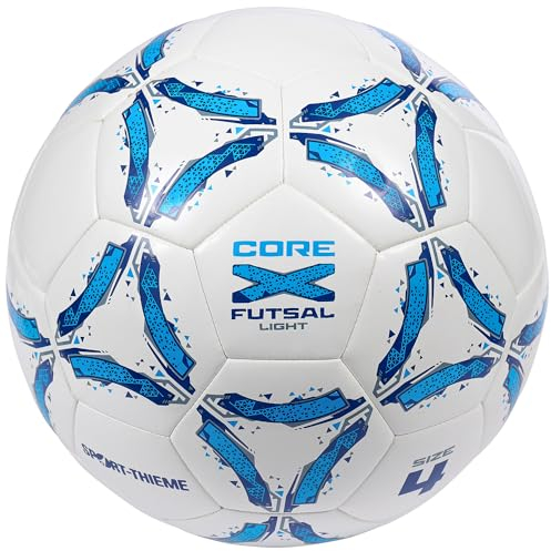 Sport-Thieme Futsalball CoreX Kids Light | Jugendtrainingsball | Reduziertes Sprungverhalten | Größe 4 | 350 g | Genäht | PU-Material