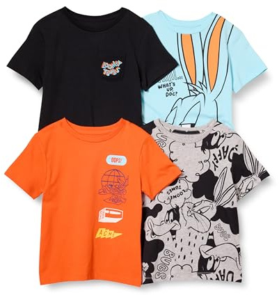 Amazon Essentials Jungen Kurzärmelige T-Shirts, Mehrfachpackung
