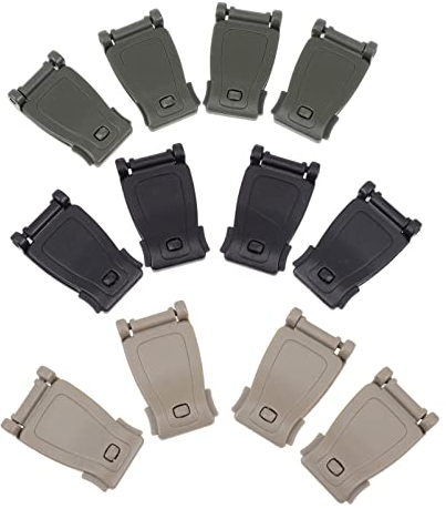 Happyyami 12st Molly-Taste Rucksack Reparaturset Rucksackgurtclips Aus Gurtband Rucksackbefestigungsschnalle Rucksackschnalle Outdoor-Rucksack Hochzeit Kunststoff Stahl Nylon Tasche Rucksack