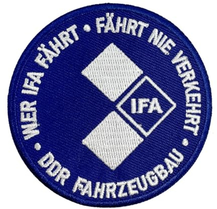 Spaß Kostet Aufnäher Aufbügler Patch Wer IFA fährt fährt nie verkehrt DDR Auto ost Oldtimer