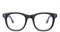 OuShiun Blaulichtblockierende Lesebrille - Modisch für Damen und Herren Mit Federscharnier, Bequem Quadratisch Mit UV-Schutz (Schwarz 1,5+)