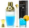 Yuragim Cocktail Shaker, Glas Cocktailshaker Set,400ml Cocktail Mix Set Geschenk,Shaker mit Sieb & Edelstahl Lecksicher Messbecher-Decke & löffel 3 Teiliges Barkeeper Zubehör für Barkeeper Zuhause Bar