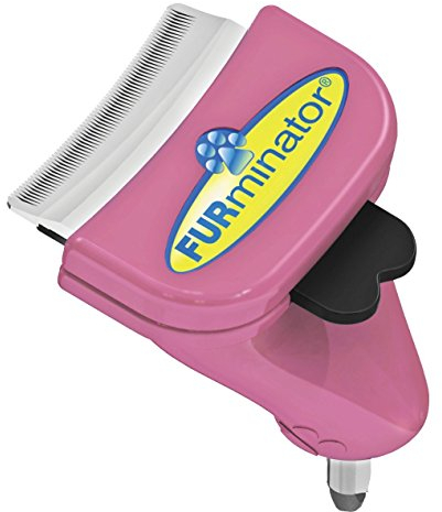 Furminator 136866 Furflex, Fellpflege Katzenbürste Für Kleine Katzen, Deshedding-Aufsatz Zur Entfernung Der Unterwolle, S, rosa