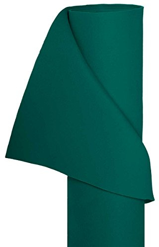 HaGa® Filz Bastelfilz Filzstoff Dekostoff Stoff 1,5m Br. (Meterware) dunkelgrün - flexibel - einfache verarbeitung - sehr stabil