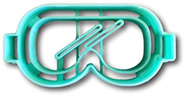 Emporte-pièce en forme de masque de plongée avec tuba, Susceptible de varier, 10.16 cm