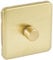 Schneider Electric Lisse Screwless Deco - Single Universal 2 Way Dimmer Light Switch, 400W/VA, GGBL6012CSBS, Satin Brass