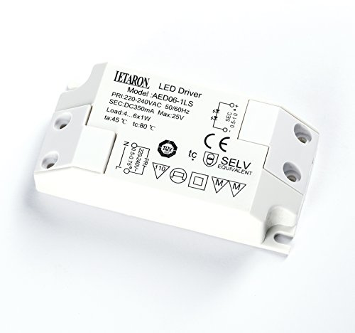 Letaron LED Driver AED06-1LS max. 25V 350mA 4-6x1W LED Treiber Trafo