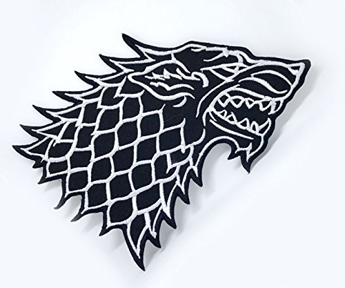 Game of Thrones House Stark Direwolf Stark House Iron Sew on Embroidered Patch