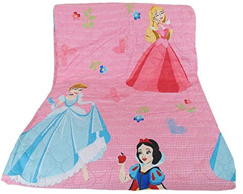 GC Trapuntino Singolo 1 Piazza copriletto Trapuntato Principesse Disney Rosa