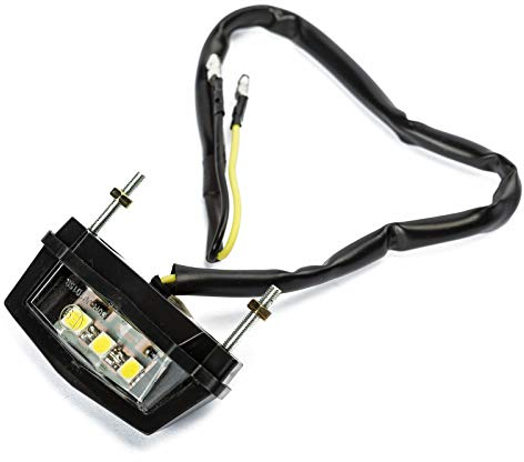 Motorrad Kennzeichenbeleuchtung Universal Schwarz LED Roller Rücklicht Emark